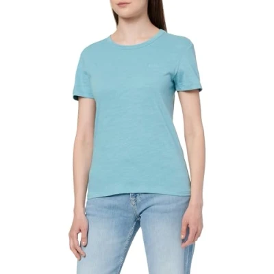 Abbildung von BOSS ESLA Tshirt basic, Damen, Größe: Large, Bright blue