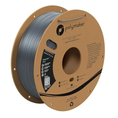 Abbildung von Polymaker PolyLite PLA 1.75mm 1kg Silk Chrome