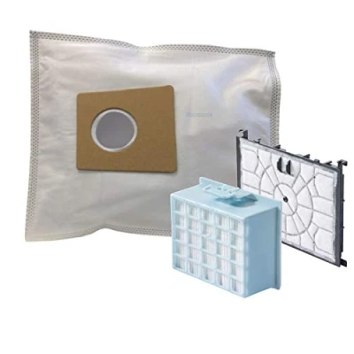 Abbildung von 20 Staubsaugerbeutel + 1 Hepa &amp; Motorfilter für Siemens VSZ4G300 / VSZ4GM338 Staubsauger Z 4.0 quattroPower Technology pureAir wie VZ41FGALL VZ156HFB VZ02MSF von Microsafe