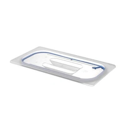 Abbildung von HENDI Gastronorm Deckel, Lufdicht verschließbar, Temperaturbeständig von 40 bis 80, 325x265mm, GN1/2, Silikon, Polyethelen 881811