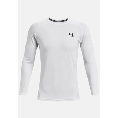 Abbildung von Under Armour HG Fitted LS Langarmshirt, Herren, Größe: XXL, White