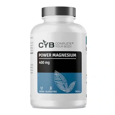 Abbildung von Magnesium Tabletten Hochdosiert 400mg 365 1 Jahres Vorrat Vegan Laborgeprüft Complete Your Body