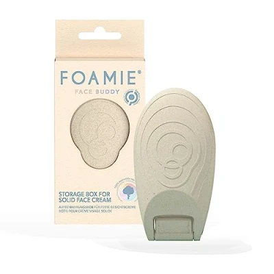 Abbildung von Foamie Aufbewahrungsbox mit Deckel für Feste Gesichtscreme, Kosmetik Organizer &amp; Reise Gadget, Face Buddy nachhaltig wiederverwendbar