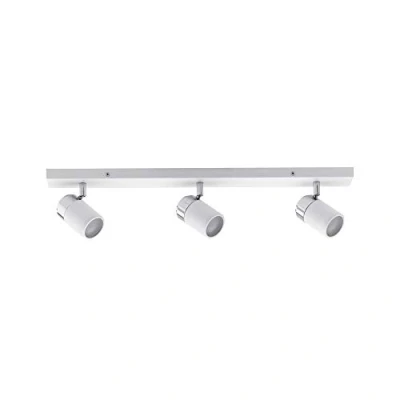 Abbildung von Paulmann 66713 Spotlight Zyli IP44 Balken max 3x10W GU10 Weiß/Chrom 230V Metall 667.13 Deckenleuchte Lampe LED Deckenlampe ohne Leuchtmittel, 7 x 60 11 cm