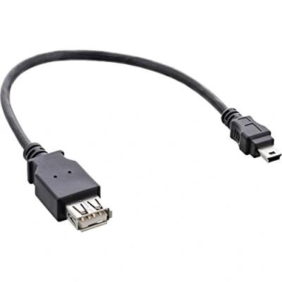 Abbildung von InLine 33500C USB 2.0 Adapterkabel, Buchse A auf Mini 5 pol. Stecker, 0,2m