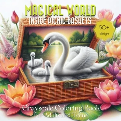 Abbildung von Magical World Grayscale Coloring Book: Enchanted Landscapes with Cute Animals Inside Picnic Baskets Suitable for Beginners, Teens, and Adults ... A Little Thing, Band 12)