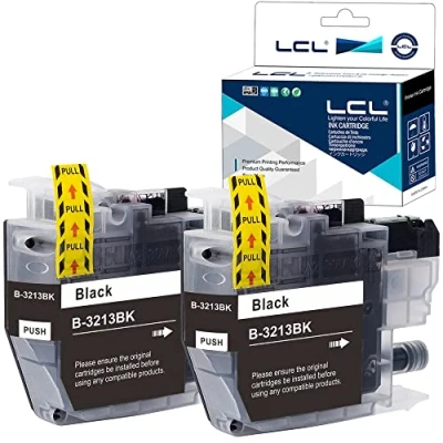 Abbildung von LCL Kompatibel Tintenpatrone LC3211 LC3011 LC3211BK LC3011BK (2PACK Black) Ersatz für Brother DCP J770 J772DW J774DW MFC J890DW J895 J497DW J572DW J491DW J895DW J772dnw
