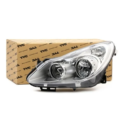 Abbildung von TYC 20 1154 15 2 Scheinwerfer links H7, H1 für Rechtsverkehr ohne Elektromotor OPEL: Corsa D Hatchback