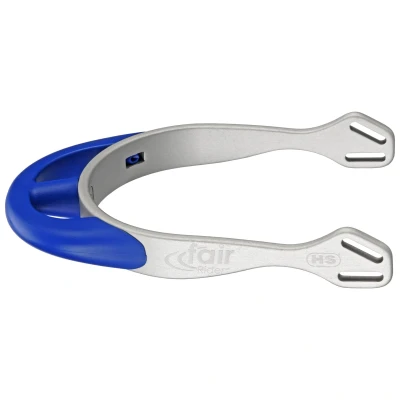 Abbildung von Sprenger Sporen Fairrider Halb Rund Silber/Blau 25mm