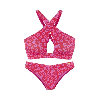 Abbildung von Buffalo SET Bikini, Damen, Größe: 34xC/D, Rot bedruckt