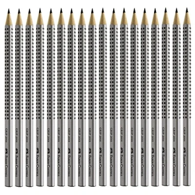 Abbildung von Faber Castell 6er Sparpack Bleistifte GRIP 2001 (silber B)