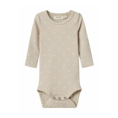 Abbildung von Lil&#039; atelier baby Damen Nbfgago Ls Slim Lil Noos Body, Gray Morn, Numeric_80