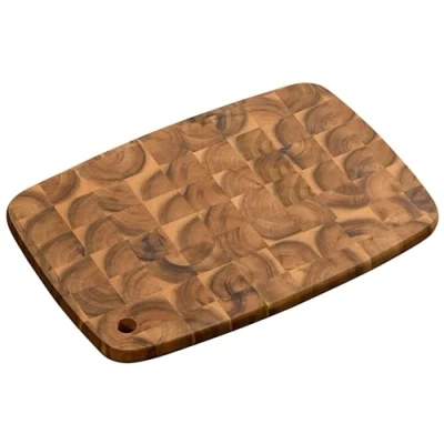 Abbildung von KESPER Profi Schneidbrett mit Aufhängeloch, Material: Akazienholz (Stirnholz), Maße: 40 x 28 2 cm, Farbe: Braun, Natur 28153
