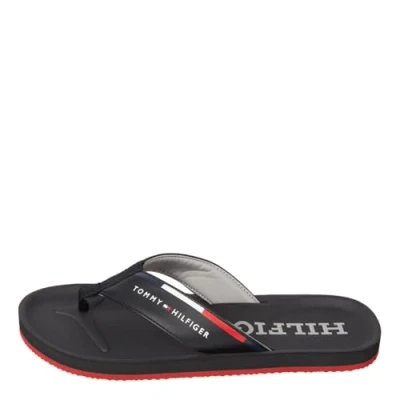 Abbildung von Tommy Hilfiger Comfort Badesandale, Herren, Größe: 40, Black Schuhe