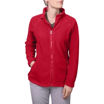Abbildung von HRM Women&#039;s Full Zip Fleece Jacket, Rot, M, 1202