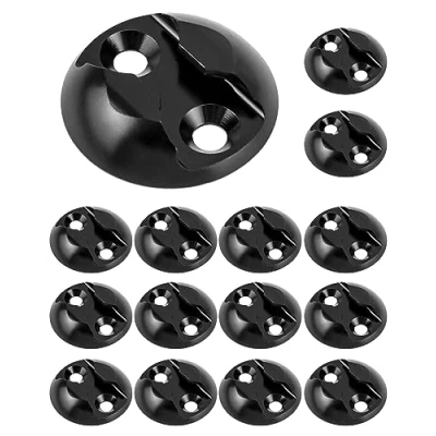 Abbildung von QWORK® 15 Stück Airlineschiene Zurrplatte Zurrpunkt für Flugzeug, Wohnmobilen, Transportern, Krankenwagen usw eine Flexible Möglichkeit zur Ladungssicherung (45 mm)