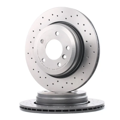 Abbildung von BREMBO XTRA LINE 09.9425.1X Bremsscheibe 320 20 5 gelocht/innenbel. beschichtet hochgekohlt mit Schrauben BMW: Saloon, Touring, 6 Coupe