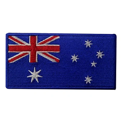 Abbildung von Australien Flagge Australisch Nationales Emblem Bestickter Aufnäher zum Aufbügeln/Annähen