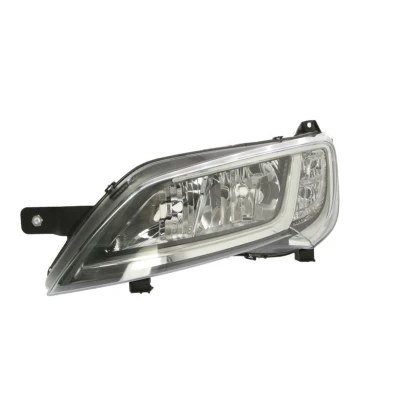 Abbildung von TYC 20 14776 05 2 Scheinwerfer links H7/H7, W21/5W mit Tagfahrlicht für Rechtsverkehr Elektromotor FIAT: Ducato III Van, Minibus