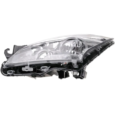 Abbildung von VALEO 043784 Scheinwerfer links H7 Halogen transparent mit Abblendlicht, Tagfahrlicht für Rechtsverkehr ORIGINAL TEIL Stellmotor LWR