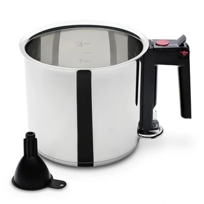 Abbildung von GSW 983167 Simmertopf Wasserbadkocher 1,5 L inklusivive Einfülltrichter, Edelstahl, silber, 16 cm 2 Einheiten