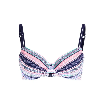 Abbildung von s.Oliver Bikinitop blaurosé gestreift, Damen, Größe: 42xF, Blau rosé gestreift