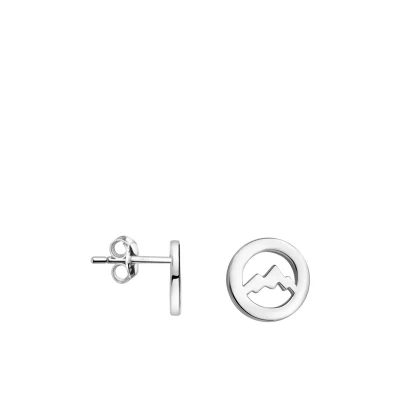Abbildung von Sofia Milani Circle Mountain Ohrringe, Damen, Größe: One Size, Silver