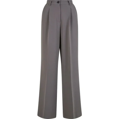 Abbildung von Urban Classics WIDE LEG Stoffhose, Damen, Größe: 26, Cloudgrey