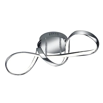 Abbildung von Reality Leuchten LED Deckenleuchte Perugia R67091106, Metall Chrom, inkl. 28 Watt LED, Switch Dimmer