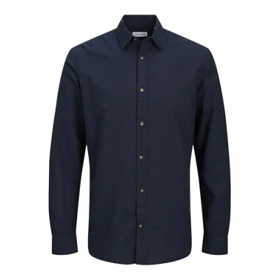 Abbildung von Jack &amp; Jones Comfort FIT Hemd, Herren, Größe: Medium, Navy blazer
