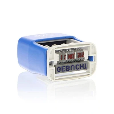 Abbildung von Colop S160/L3 MiniDater 5 x 25 mm, 4 mm Kissen rot/blau Gebucht