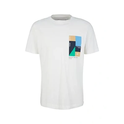 Abbildung von TOM TAILOR Denim Herren T Shirt 1035582, 12906 Wool White, M
