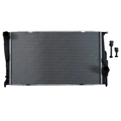 Abbildung von NRF EASY FIT 53472 Kühler, Motorkühlung Aluminium 600 345 33 mit Anbauteilen Kühlrippen gelötet BMW: 3 Coupe, 1 Hatchback, Saloon kfzteile, mister
