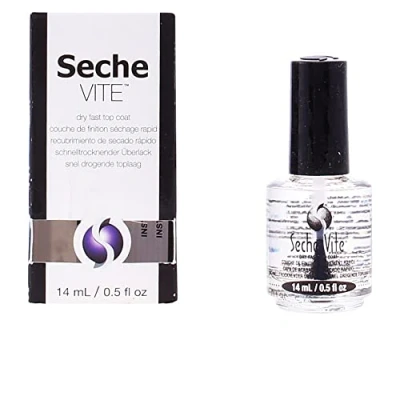 Abbildung von Seche Fast Top Coat Clear transparenter Klarlack, Nagellack schnelltrocknend als Überlack oder Nageltrockner für Nagellack, Maniküre zu Hause, langanhaltend &amp; pflegend, 14ml