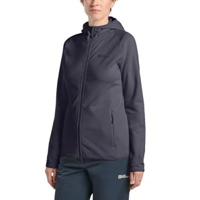 Abbildung von Jack Wolfskin Baiselberg FZ Outdoorjacke, Damen, Größe: Small, Graphite