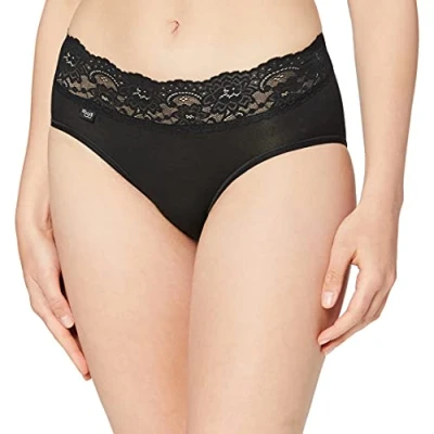 Abbildung von sloggi Damen Romance Midi Slip, Black, 44