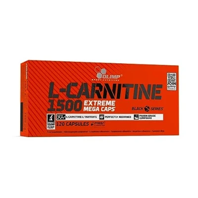 Abbildung von OLIMP L Carnitine 1500 Extreme Mega Caps (120 Kapseln). mg Carnitin in Form von Tartrat je Kapsel 120 Stück (1er Pack)