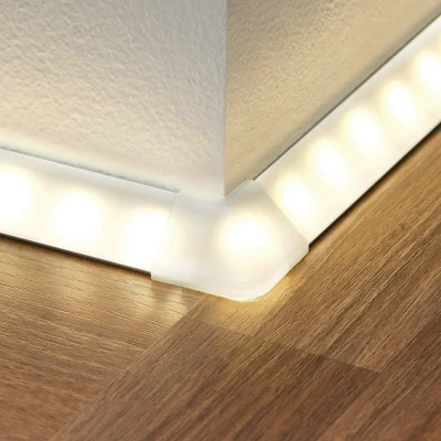 Abbildung von Paulmann 70265 Delta Profil LED Kanal Outside Corner 2er Pack Satin Kunststoff