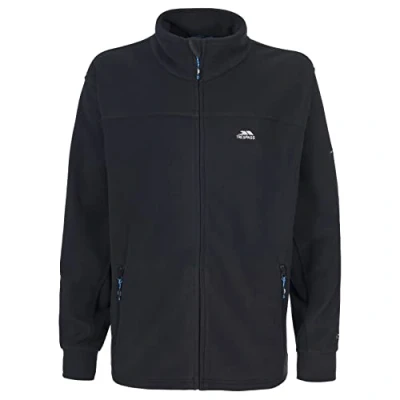 Abbildung von Trespass Bernal, Black, S, Warme Fleecejacke 300g/m² für Herren, Small, Schwarz