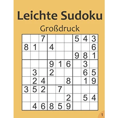 Abbildung von Leichte Sudoku Großdruck 1: für Senioren oder sehschwache Freunde kleines Geschenk Opa, Oma und Rentner