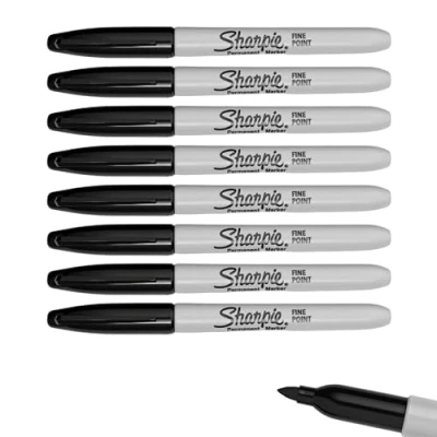 Abbildung von Sharpie 8 x Permanent Marker, feine Spitze, lose Packung
