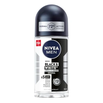 Abbildung von NIVEA MEN Black&amp;White 48 H Invisible Original Antitranspirant im Ball für Männer 50 ml