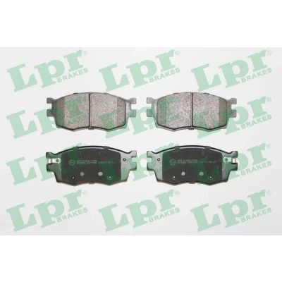 Abbildung von LPR 05P1345 Bremsbelagsatz HYUNDAI: i20 I Hatchback, ACCENT 3 Stufenheck, KIA: RIO 2