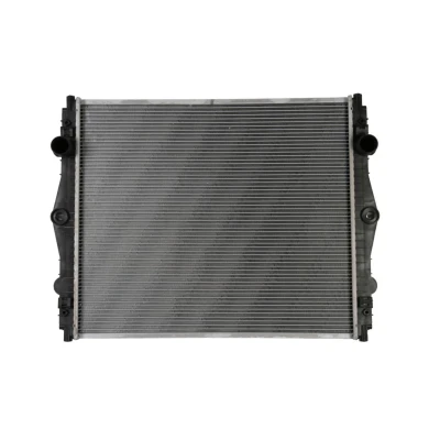 Abbildung von NRF 509744 Kühler, Motorkühlung Aluminium 658 588 43 ohne Rahmen Kühlrippen gelötet