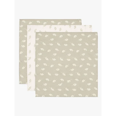 Abbildung von Jollein Musselintuch 3er Pack, Twig Olive Green
