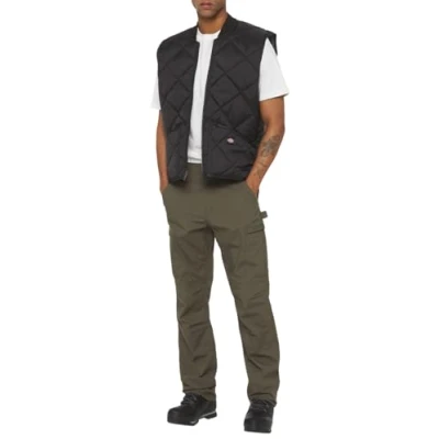 Abbildung von Dickies Diamond Quilted Weste, Herren, Größe: Large, Black