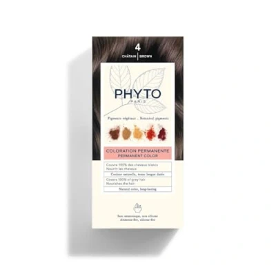 Abbildung von Color: Permanent Hair Dye by PHYTO Shade: 4 Brown