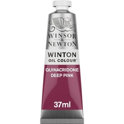 Abbildung von Winsor &amp; Newton 1414250 Winton, feine hochwertige Ölfarbe 37ml Tube mit gleichmäßiger Konsistenz, lichtbeständig, hohe Deckkraft, reich an Farbpigmenten Quinacridone Dunkel Pink