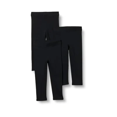 Abbildung von Amazon Essentials Mädchen Leggings, 3er Pack, Schwarz, 5 Jahre