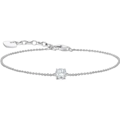 Abbildung von Thomas Sabo Armband mit weißem Zirkonia Anhänger 925 Sterlingsilber A2156 051 14